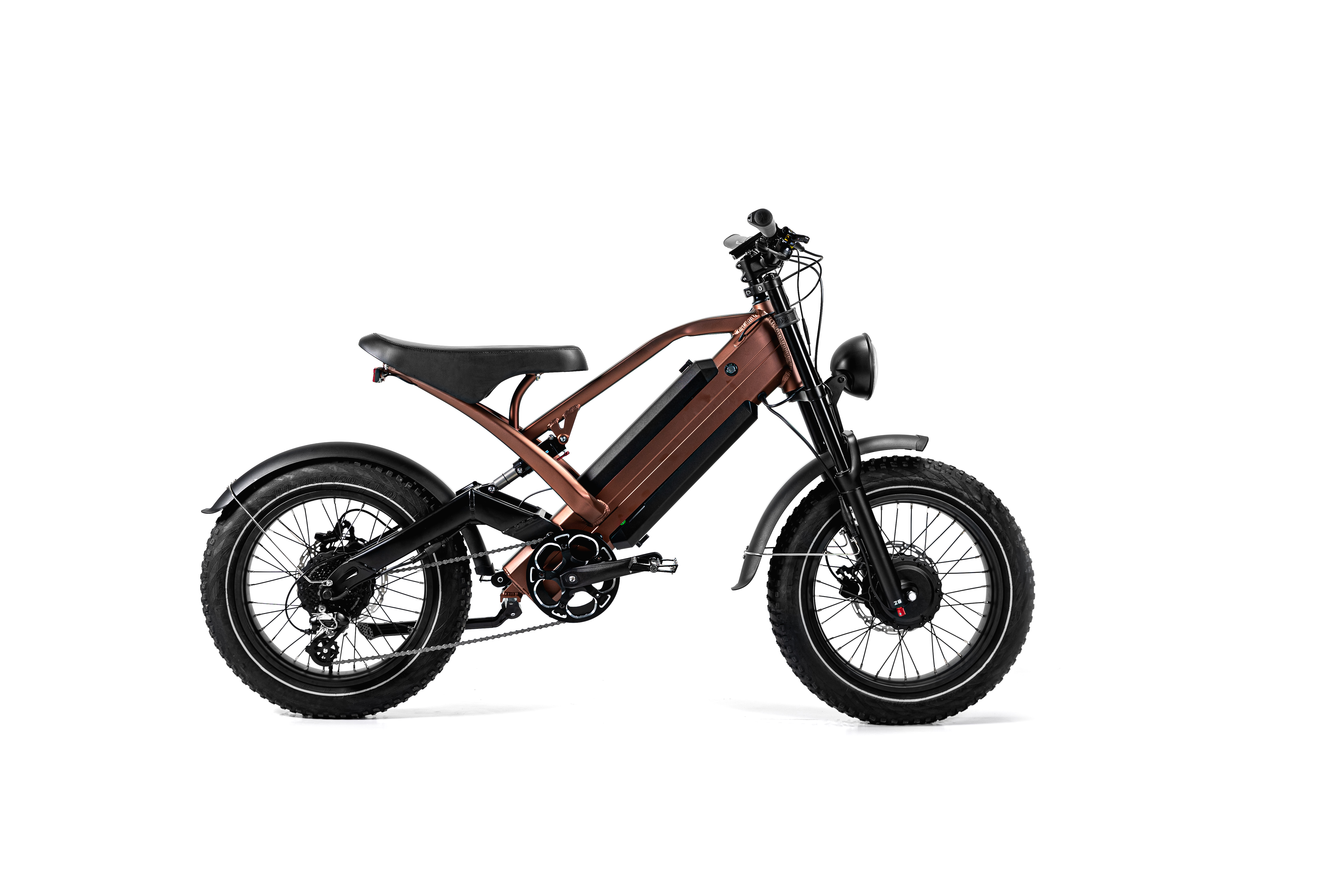 Moped-style Electric Bike 750w 2 Batteries 2 Motors Fat EBike 